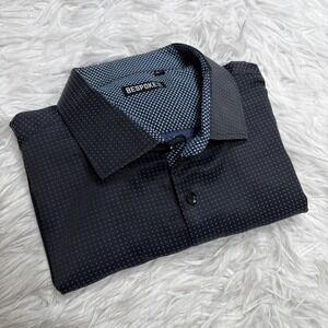 BESPOKE Shirt Mens XXL Sport Short Sleeve Geo Print 2XL Button Up Casual Classic